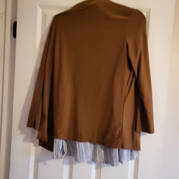 camel brown Open cardigan large - Picture 2 of 8